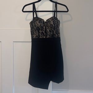 Bebe Black Lace Cocktail Dress
